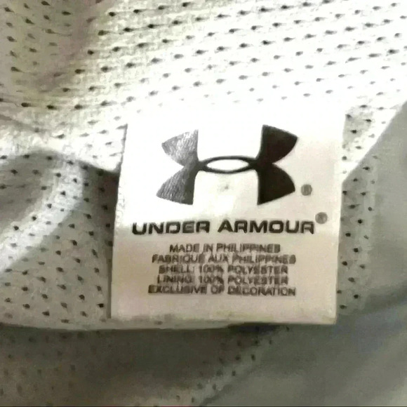 Under Armour Gray/Pink All Weather Water Resistant Windbreaker Jacket Size M - Picture 12 of 14